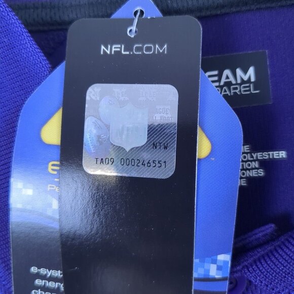 Baltimore Ravens NFL Team Apparel Mens Purple Polo 2XL Moisture Wicking Stretch - Picture 10 of 15